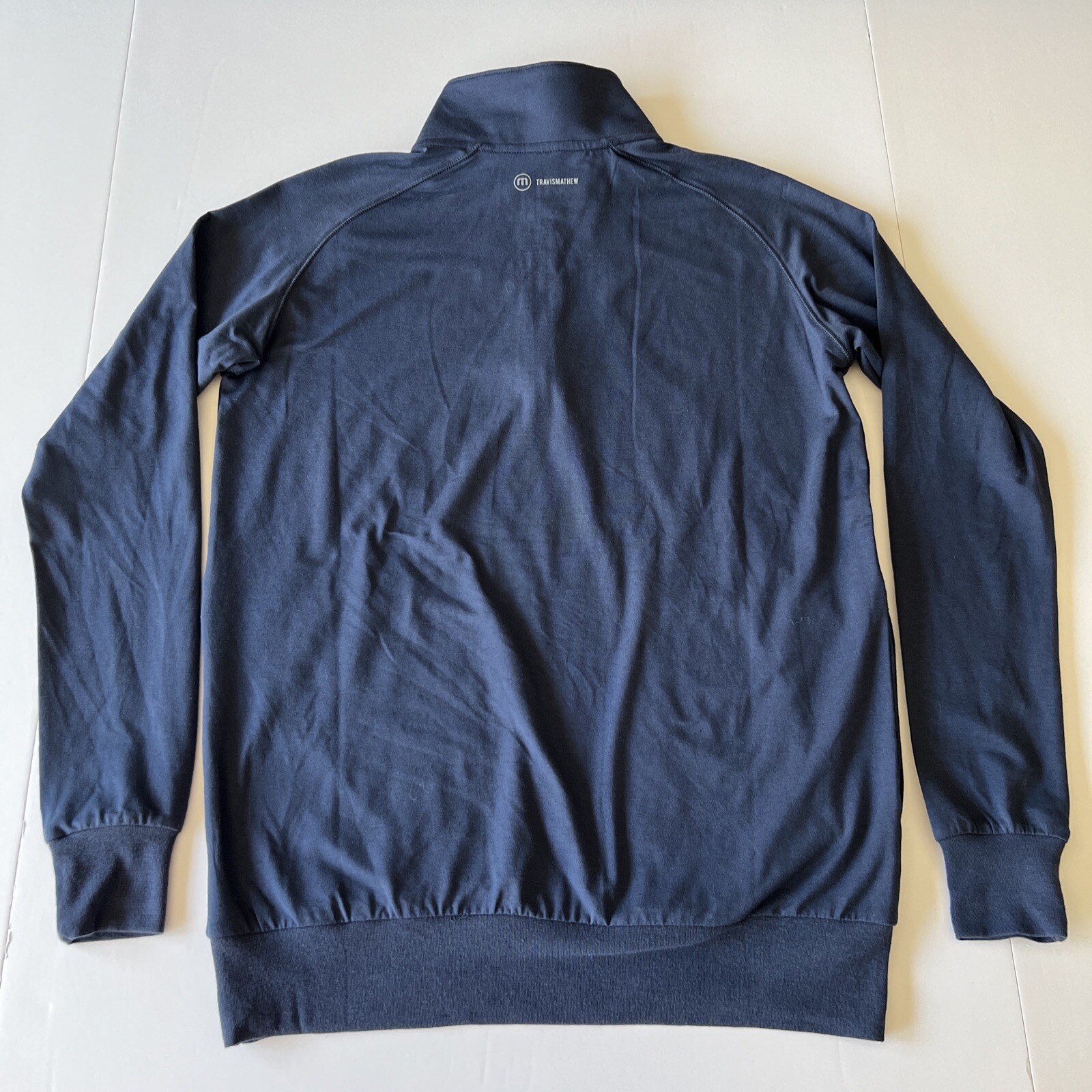 Travis Mathew Yanks 1/4 Zip Pullover Womens XS Navy Blue Performance Stretch NWT