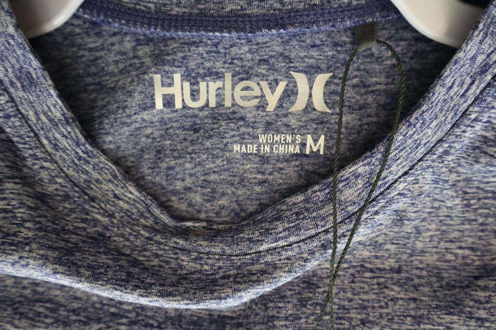 Hurley HA32KT000 Women’s Sz Medium Blue Depths Heathered L/S Trail Tee Shirt $58