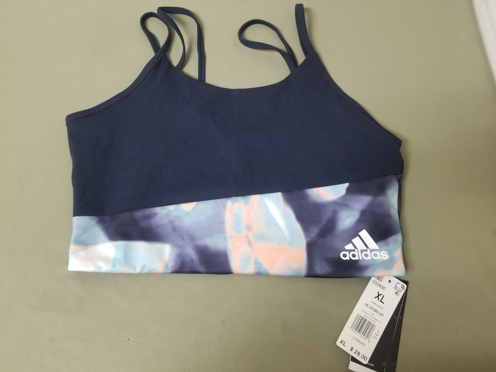 New Adidas Womens Athletic Training Bra Top.