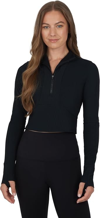 90 Degree By Reflex Womens Half Zip Performance Pullover Long Sleeve Quarter Zip