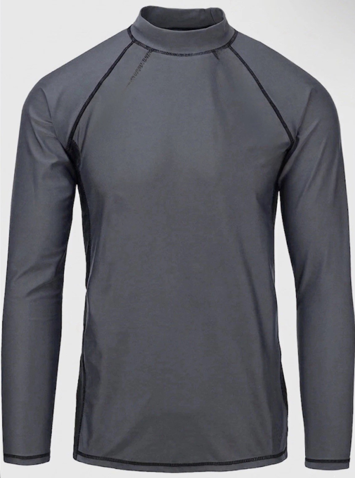 ActivSkinz Unisex Small Charcoal Long Sleeve Rash Guard Top 100 SPF UPF 50+ NWT