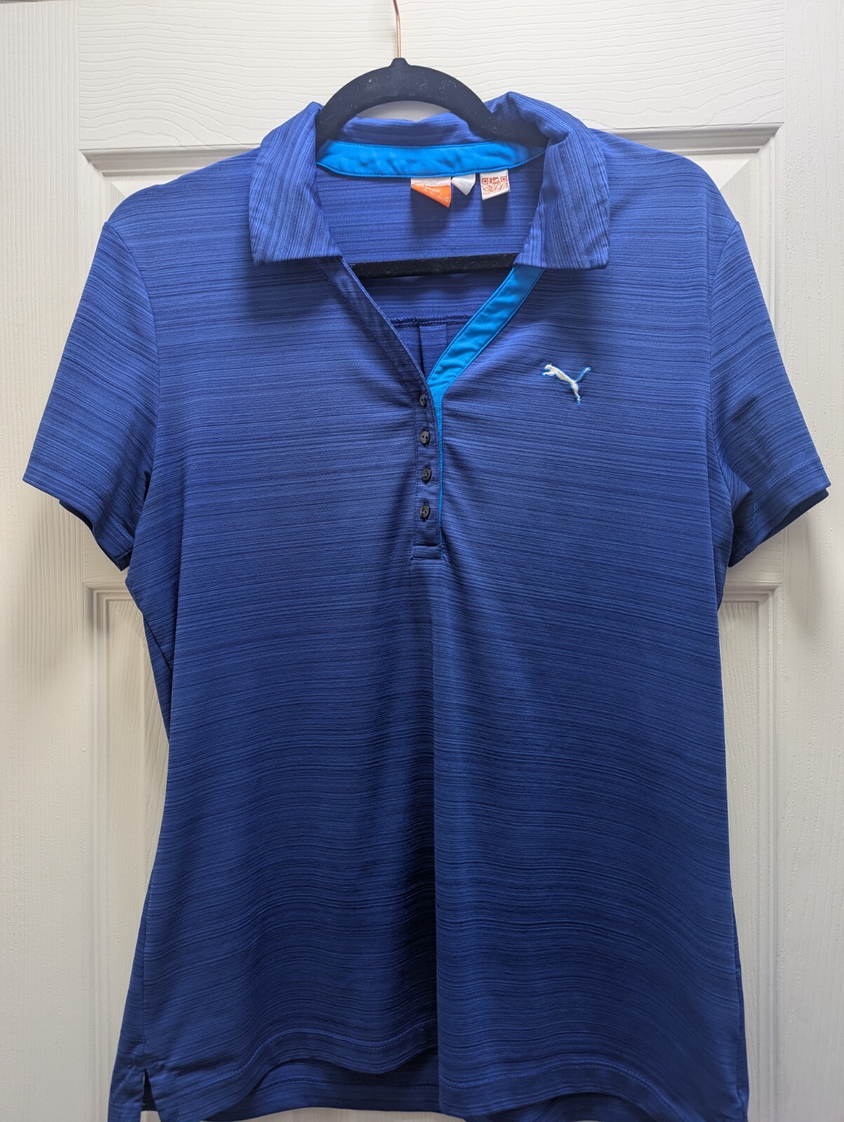 Puma Women’s Sport Lifestyle Performance Bright Blue Polo Sz Large