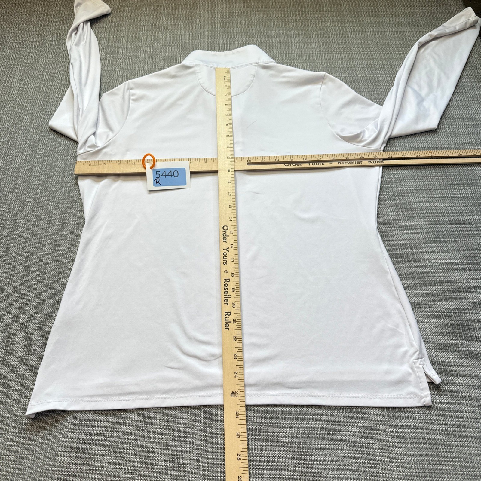 RNWK Performance Quarter Zip Pullover Womens Large Golf White Walking Pickleball