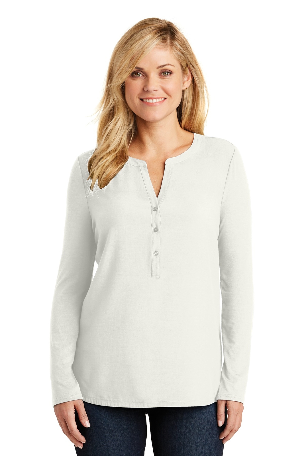 Port Authority Womens Long Sleeve Concept Henley Tunic LK5432