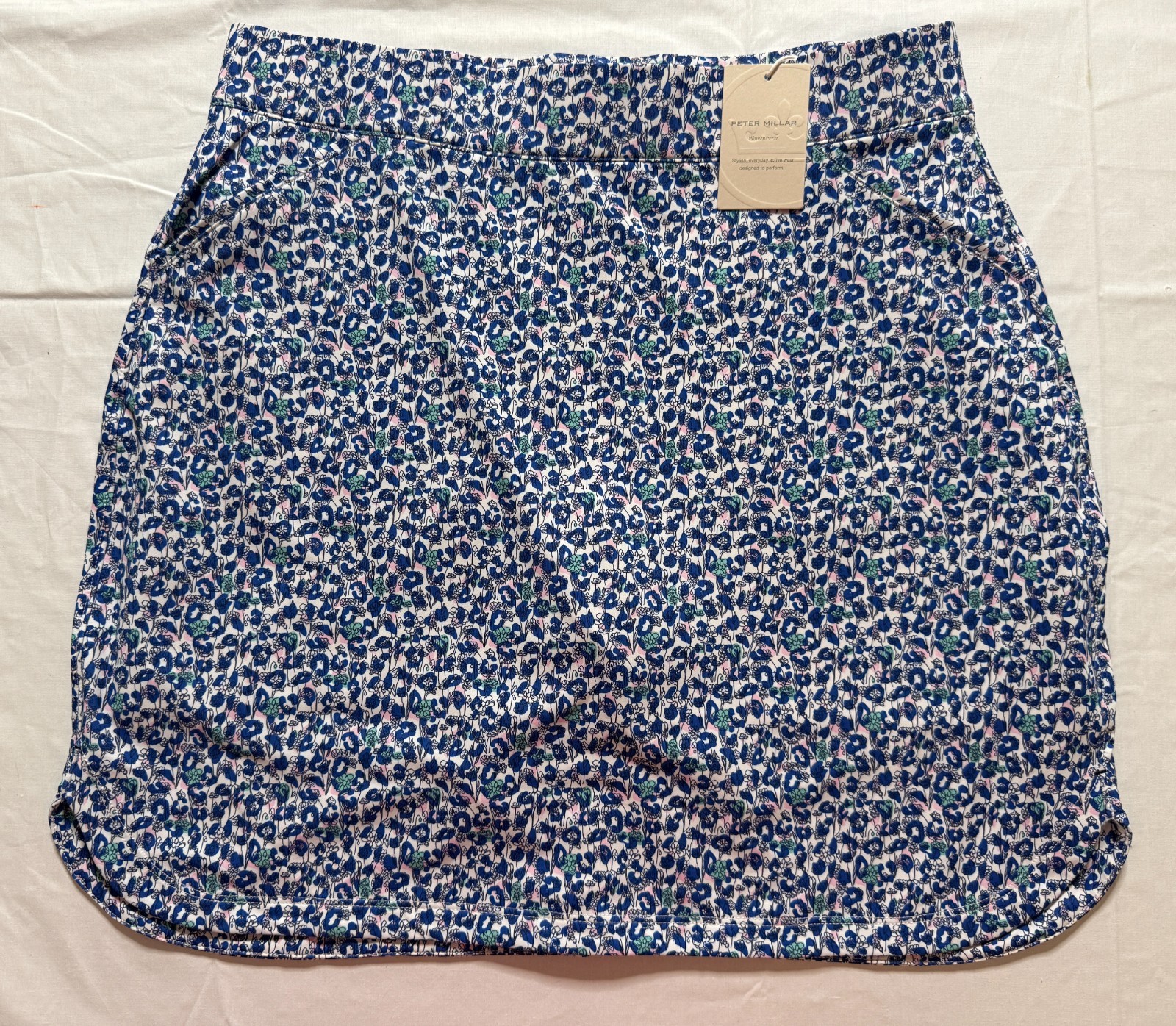 NWT WOMEN’S PETER MILLAR GOLF SKORT/SKIRT -SIZE: SMALL -MULTI BL PRINT (M5.2)