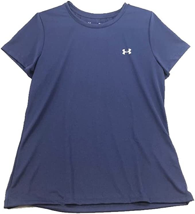 NWT Under Armour Womens Bubble Tech SSC Loose Dark Navy T-Shirt Size M UA110