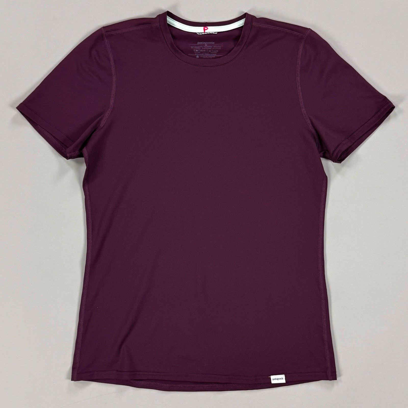 Patagonia W’s M Capilene 1 Silkweight T-Shirt Plum Stretch Active Hiking Top Tee