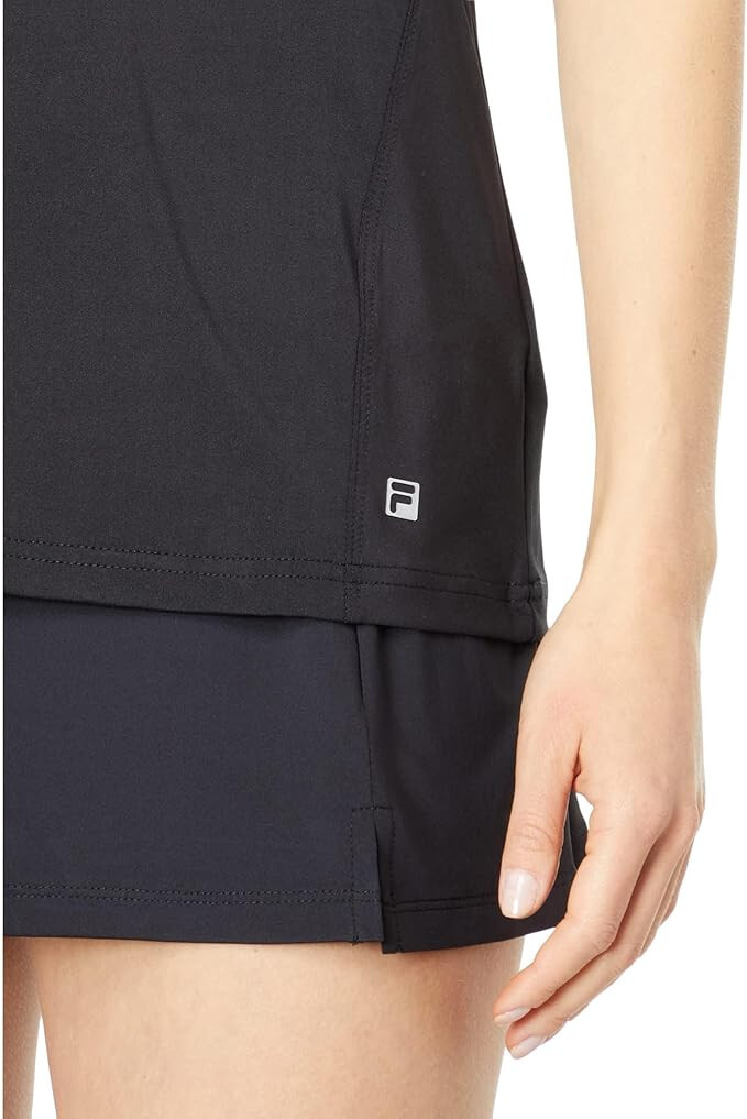 Fila Essentials Full Coverage Tank – Solid Black -Size Medium New w/ Tags