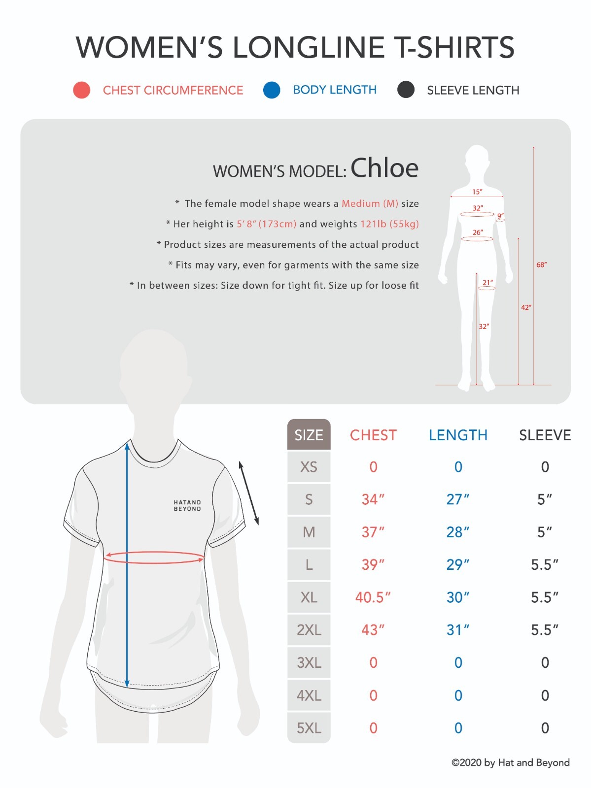 Women Basic Longline Tee Solid Top Plain Cotton T-Shirt Stretch Tight Crew Neck