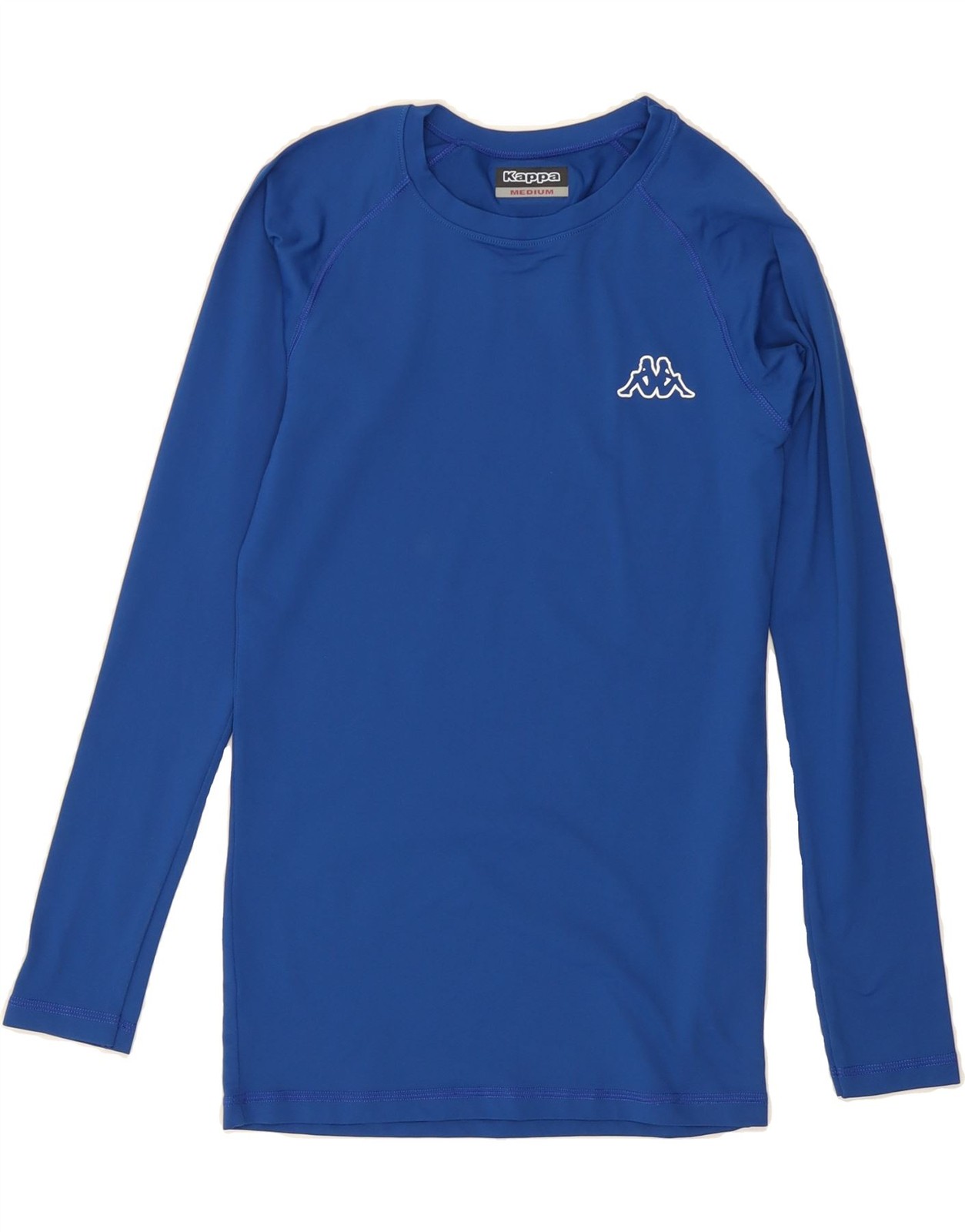 KAPPA Womens Top Long Sleeve UK 12 Medium Blue Polyester AW10