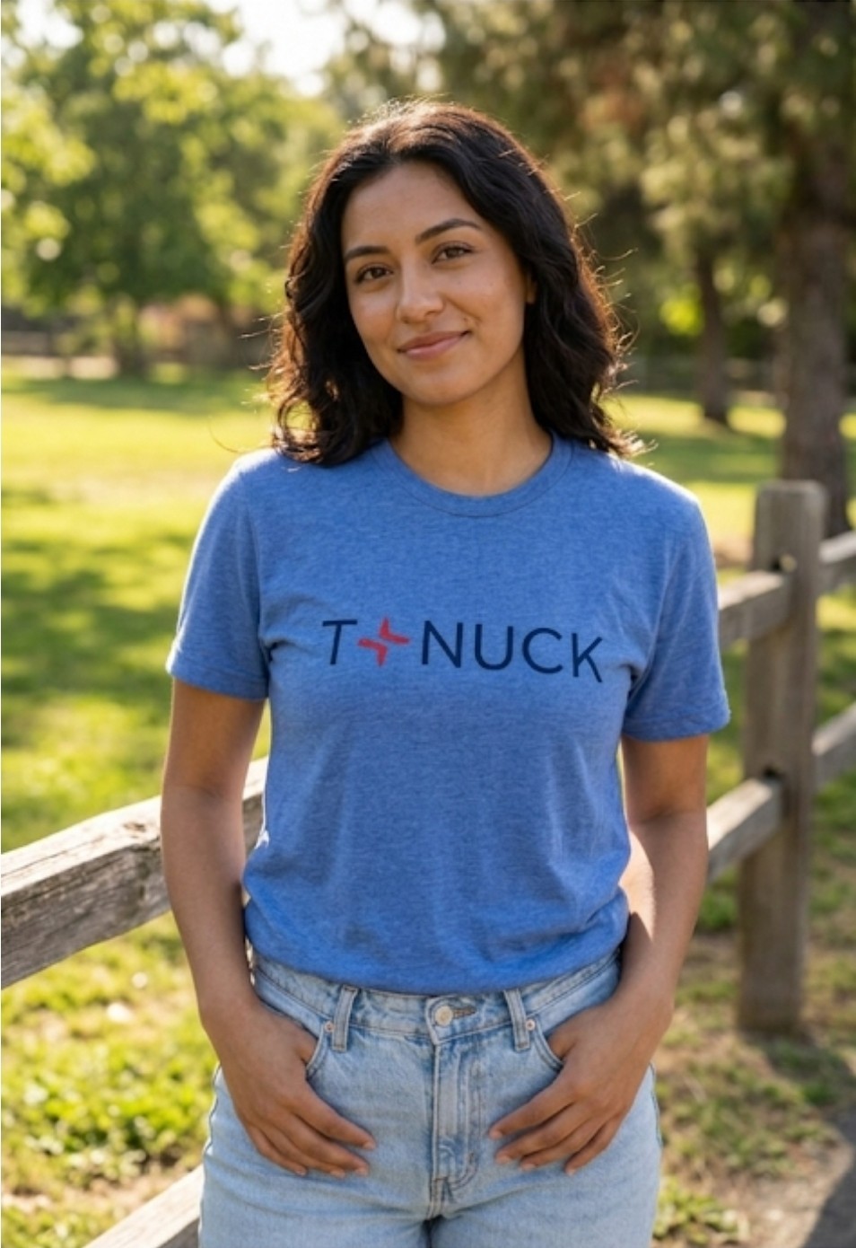 NIP American Apparel Ladies T NUCK Tee Shirt Tri Blend Collection Size Small