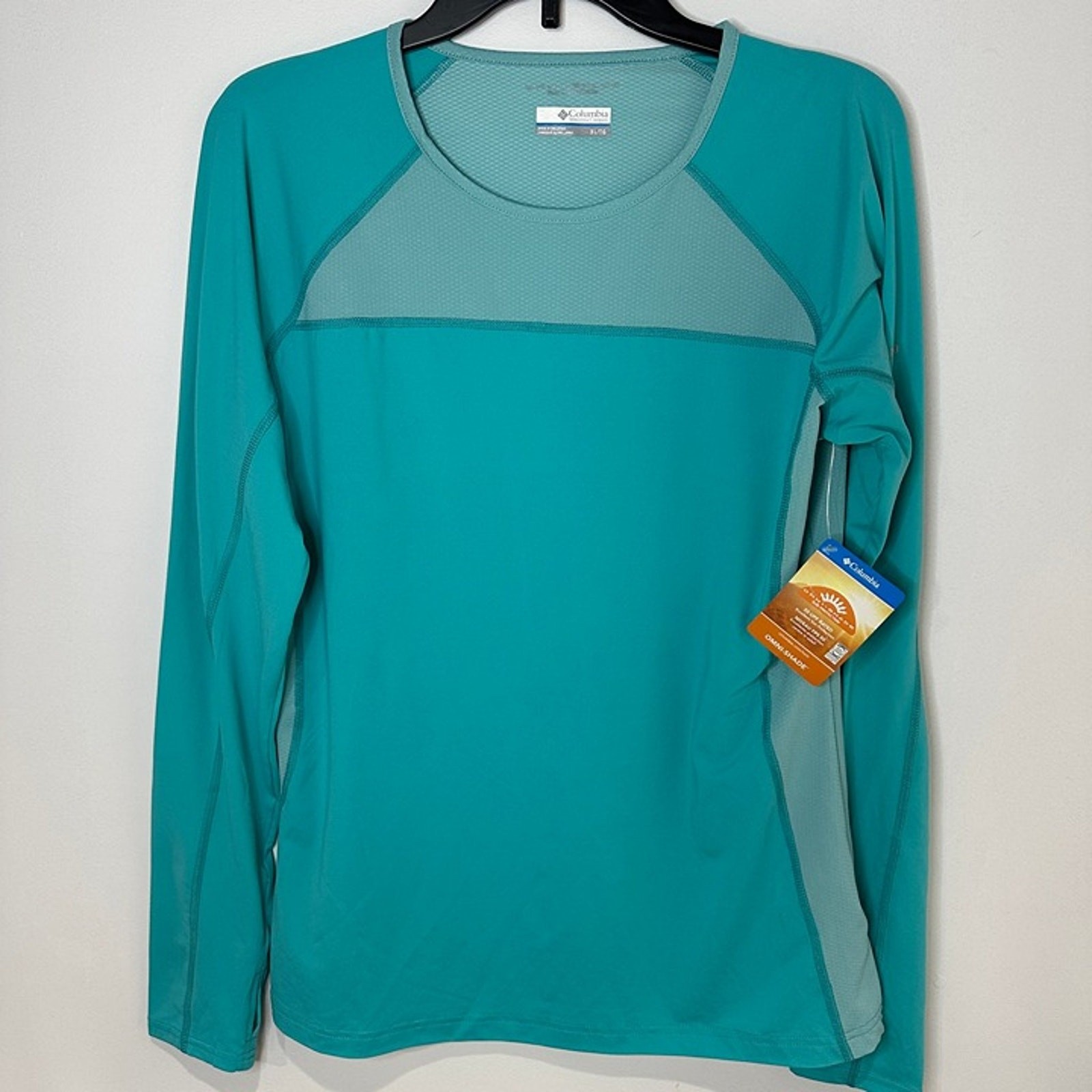 Columbia Bliss Trail Omni-Shade Long Sleeve UPF 50 Shirt, Sun Protection, NWT
