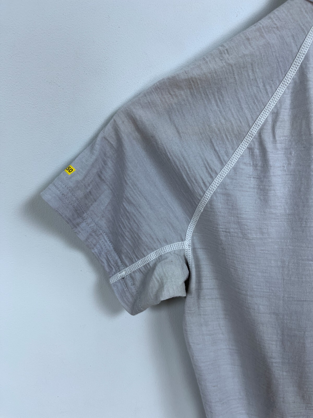 Women’s ICEBREAKER BODYFIT 150 Merino Wool Short Sleeve T Shirt Ivory Size S