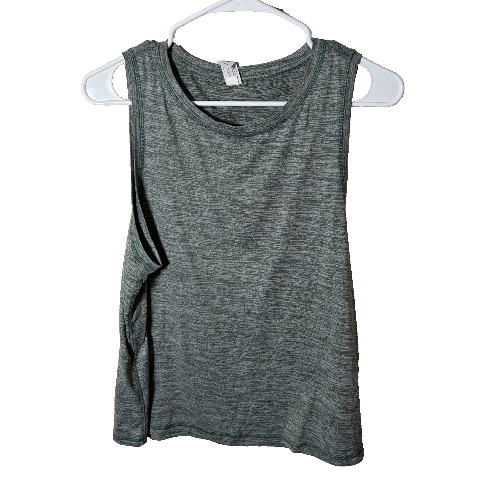 Yogalicious Tank Top Women’s Large Green Cropped Sleeveless Athletic Shirt