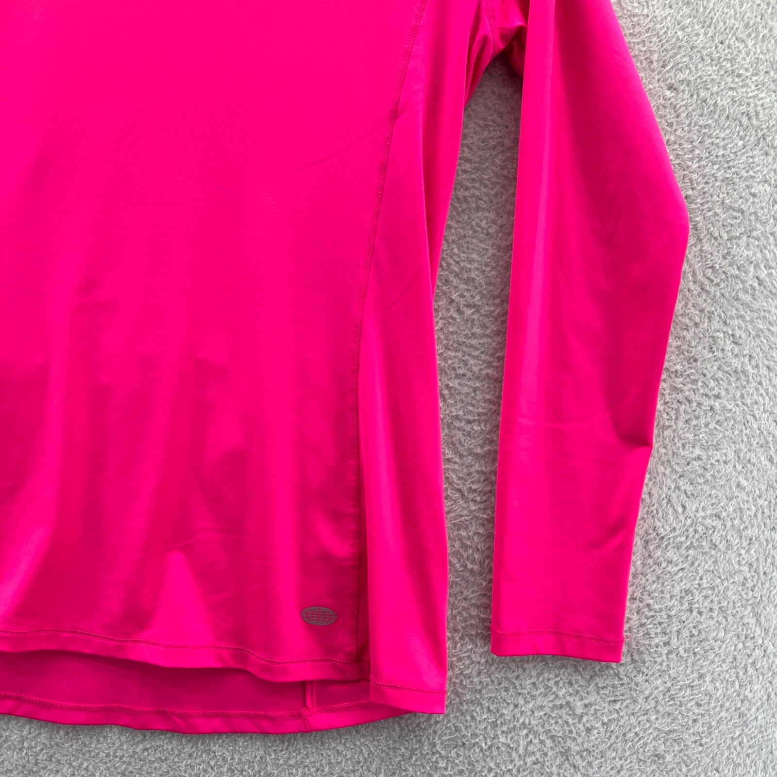 Reel Legends Shirt Womens Size Small Pink Athletic Long Sleeve Gym Running Fish