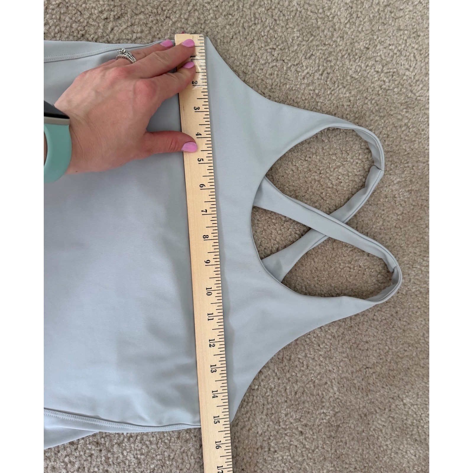 Spanx Tank Contour Crossback Shelf Athletic Gray Small