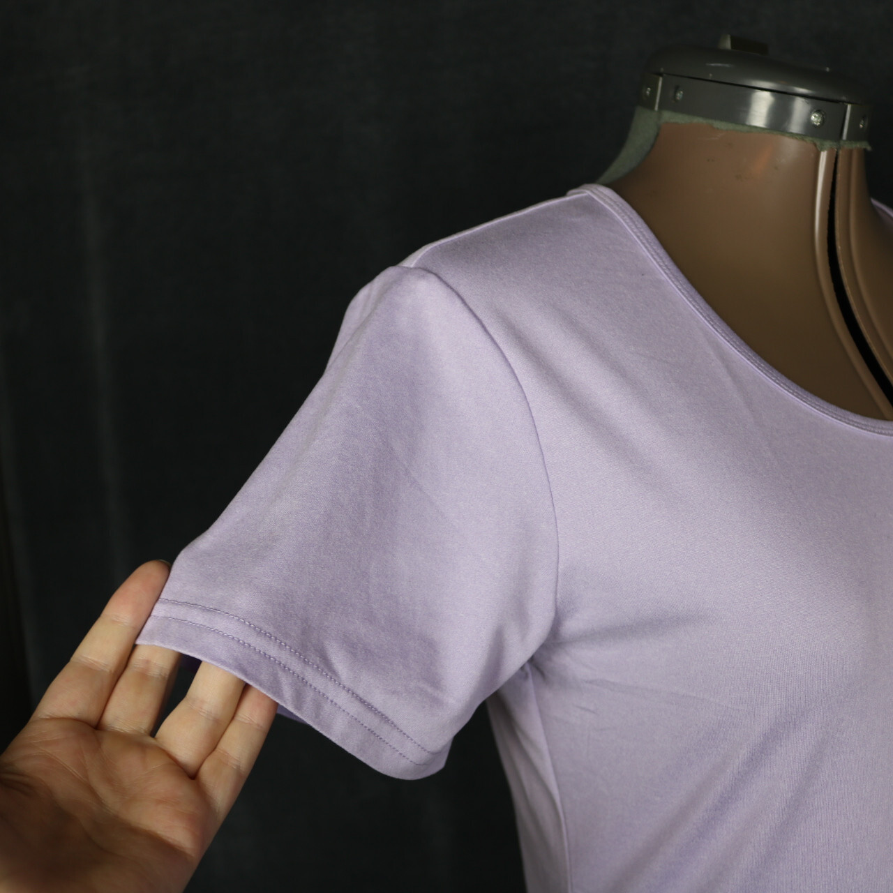 32 Degrees Cool Performance Tee Wicking Scoop Neck Base Layer Athletic Purple M
