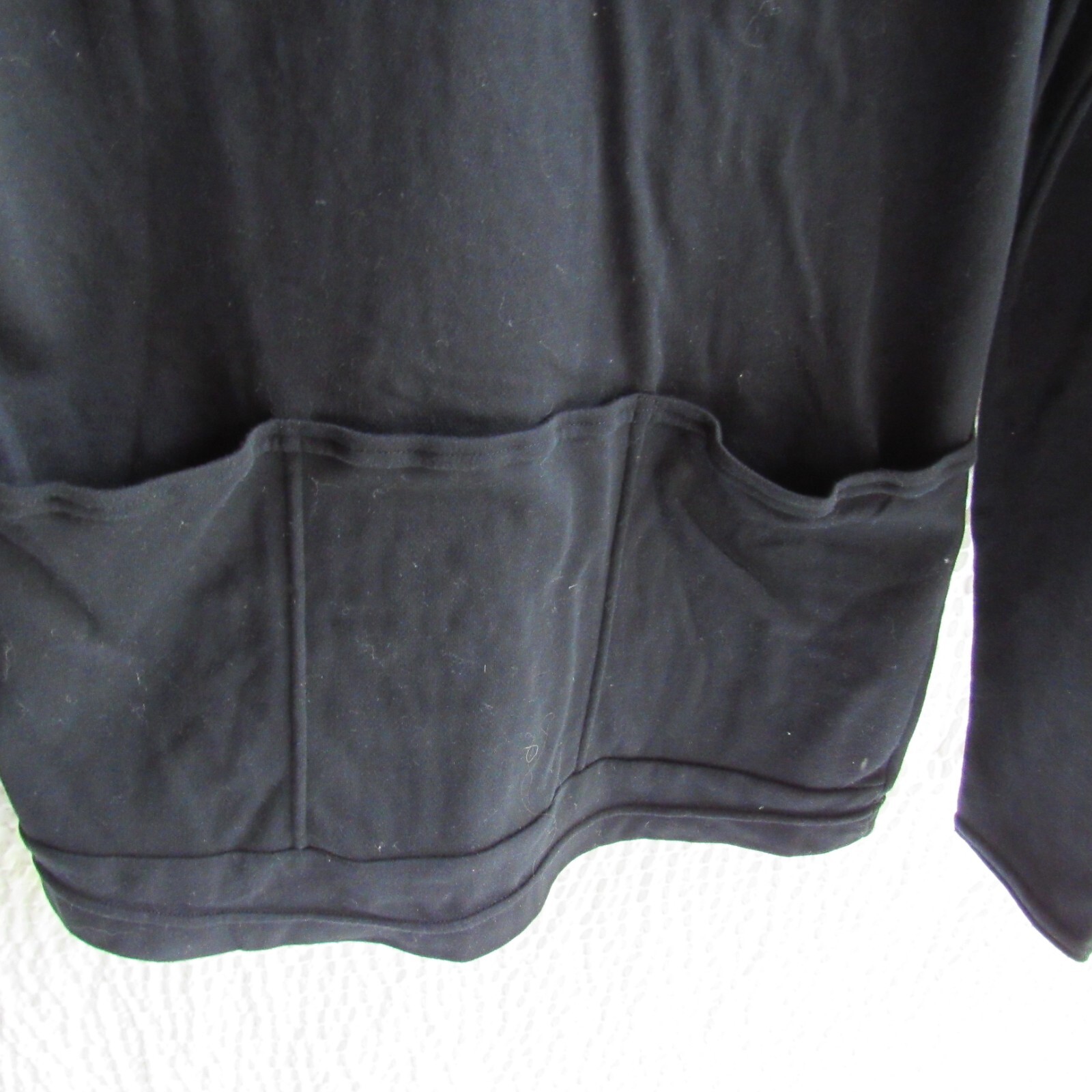Descente Pullover Biking Top Small Long Sleeve Black Yellow Riding Quarter Zip