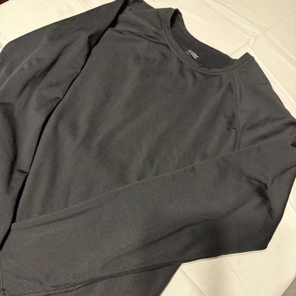 climate right cuddl duds women’s Black Cold Weather LS top shirt #50