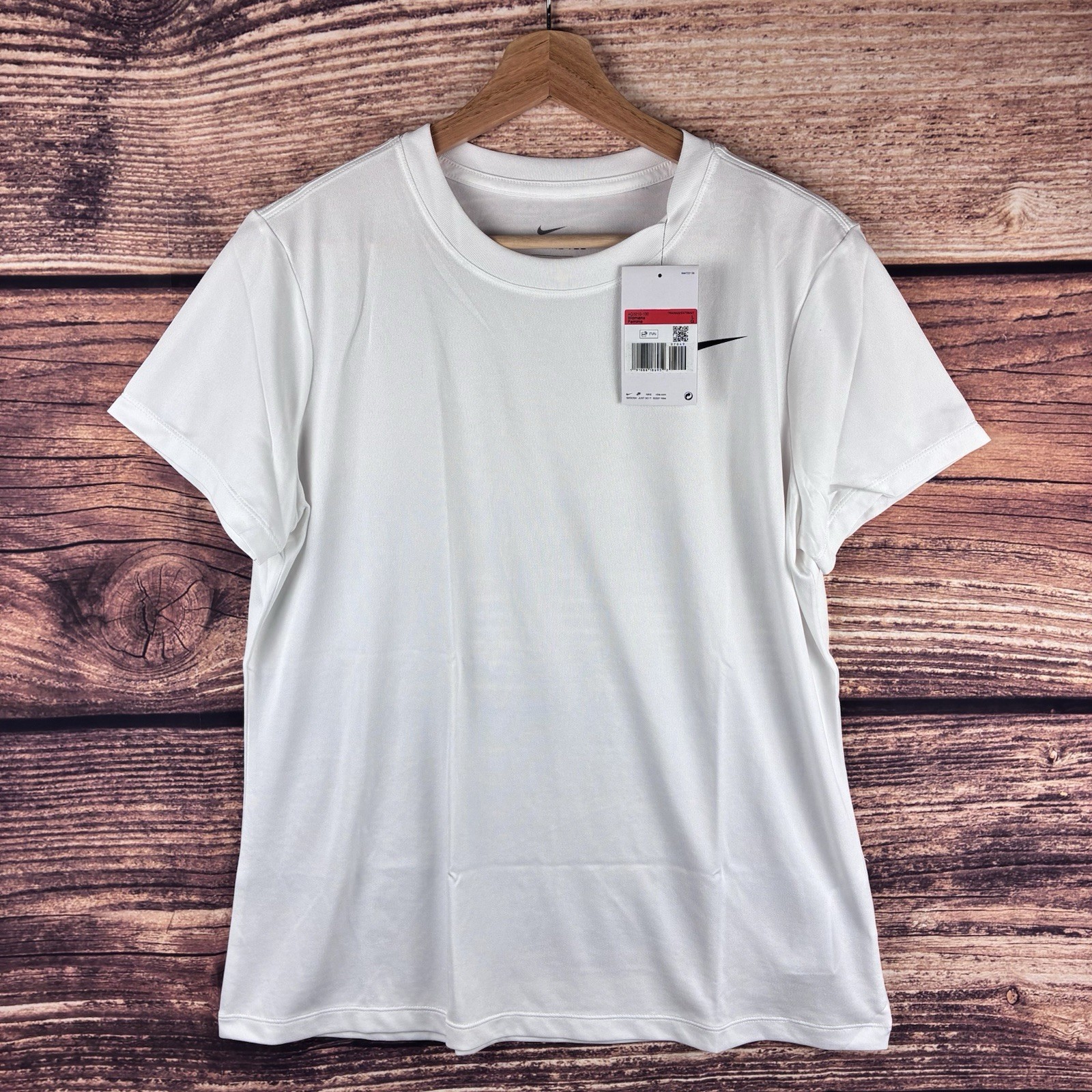 Nike Legend Dri-FIT Womens Crew Neck Training T-Shirt White AQ3210-100 Large L