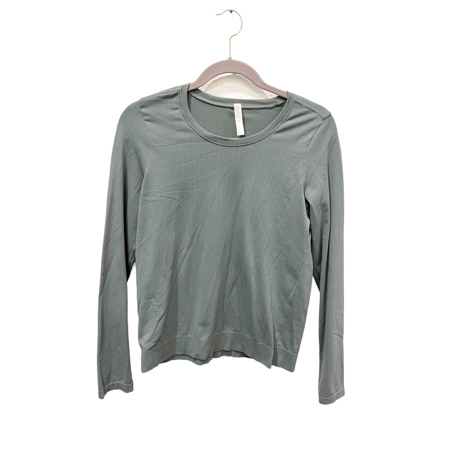 Athlete Gray In Motion Seamless Mesh Vent Long Sleeve Shirt Size Medium Gorpcore