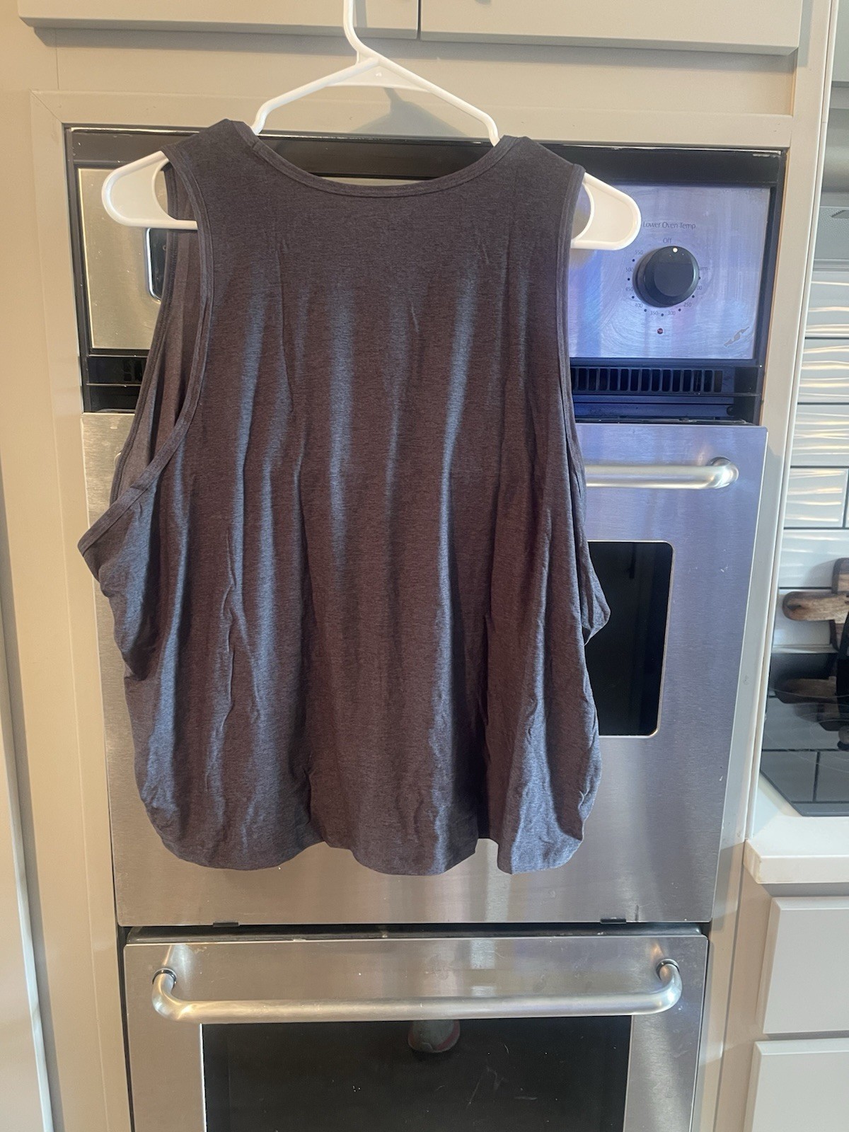 Old Navy CloudMotion Ruched Tank-Heather Grey-Size 3X-NWOT