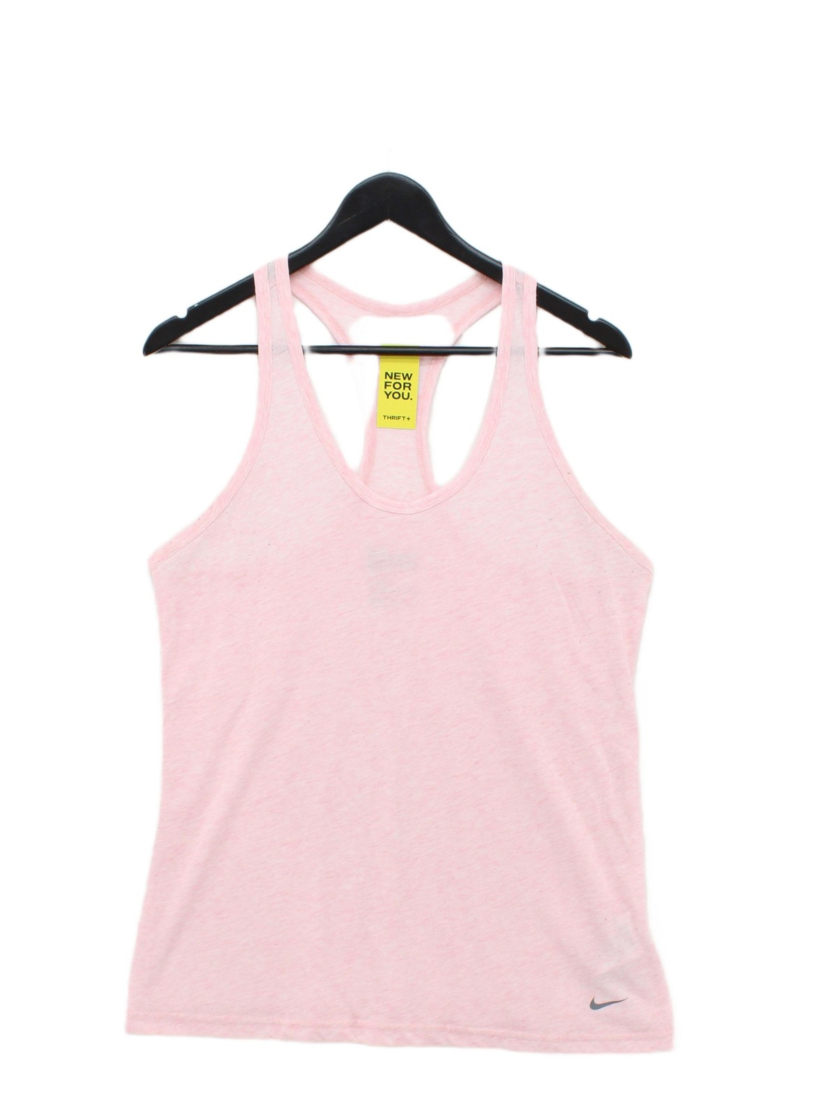 Nike Women’s T-Shirt M Pink Polyester with Cotton, Viscose Sleeveless Basic