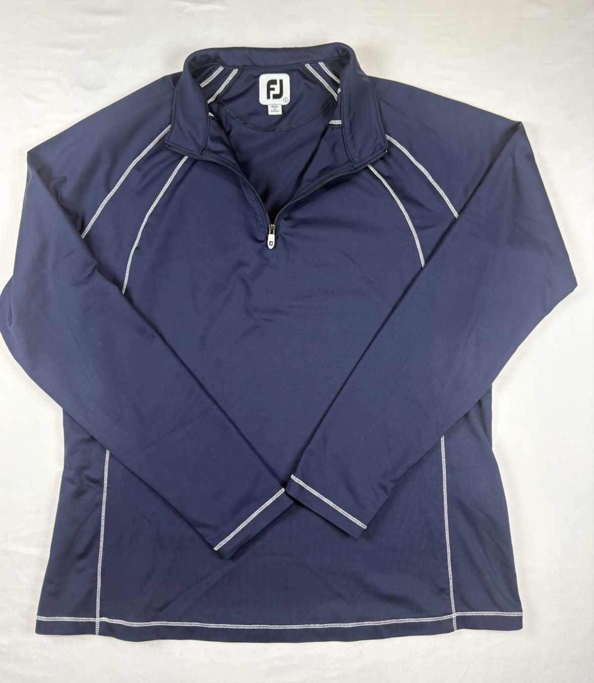 FootJoy Quarter Zip Women’s Large Golf Performance Stretch Pullover Navy