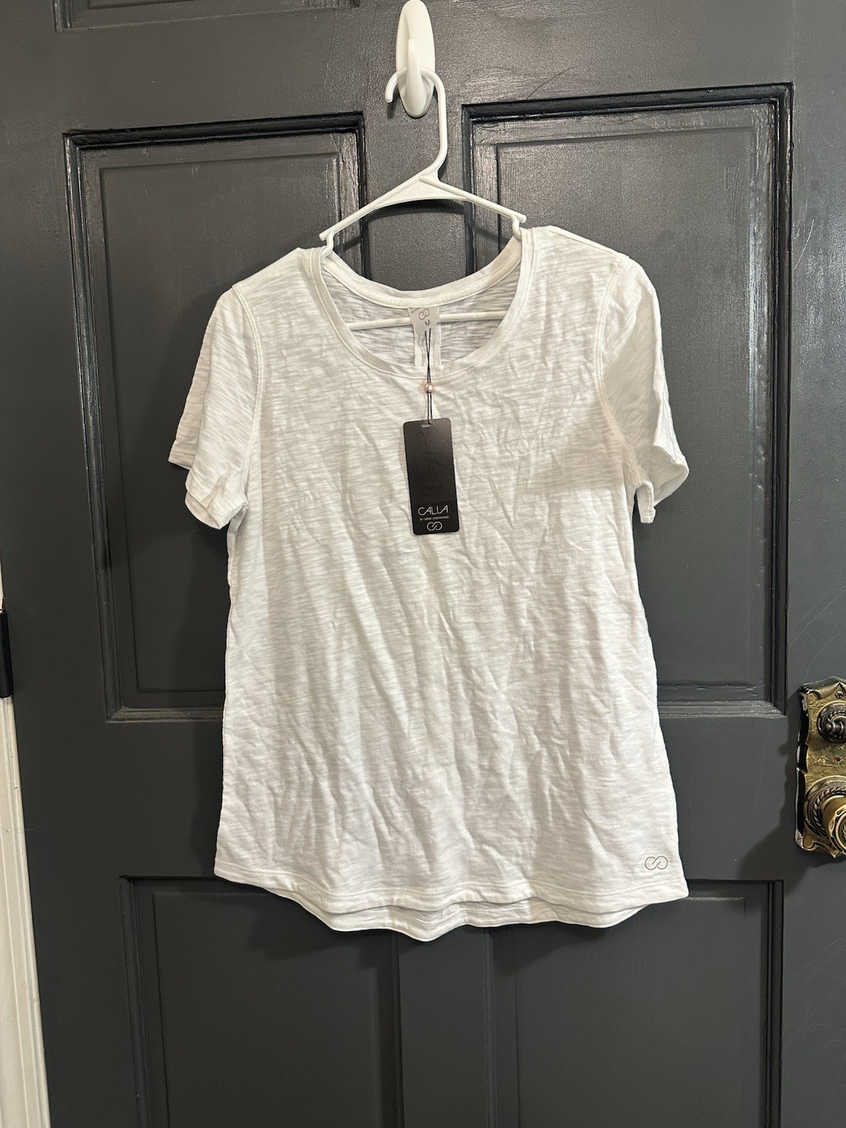 CALIA by Carrie Underwood M Everyday Relaxed Tee Pure White Shirt