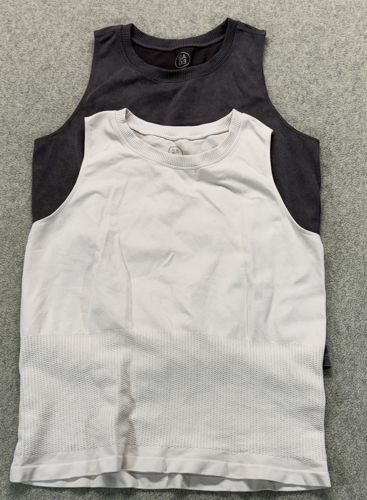 Sage Collective Womens Active Tank Top Black White Gym Athleisure S Lot Of 2