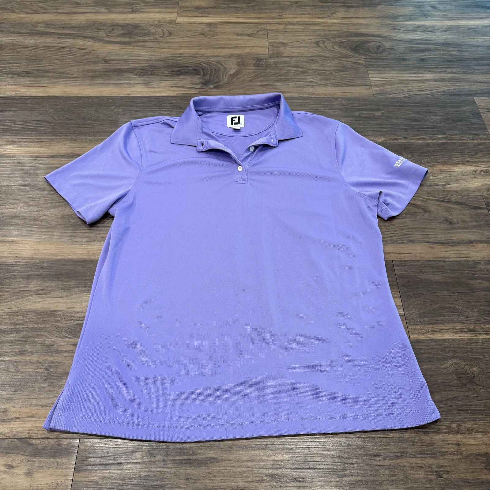 FootJoy Polo Shirt Womens Large Purple Stretch Golf Outdoor Dri Fit