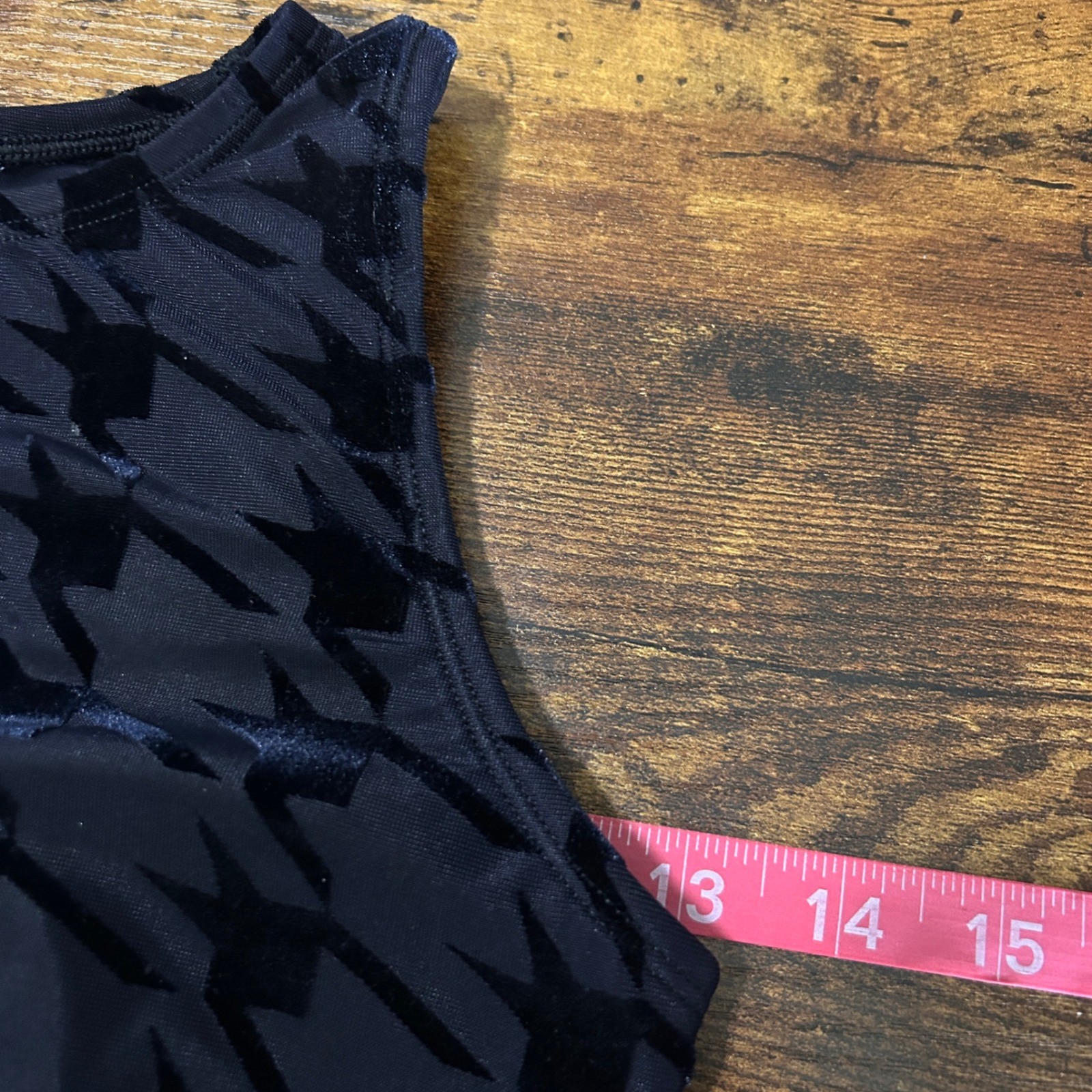 Savage X Fenty Risqué Taker Houndstooth Medium-Impact Sports Bra –Black –Small