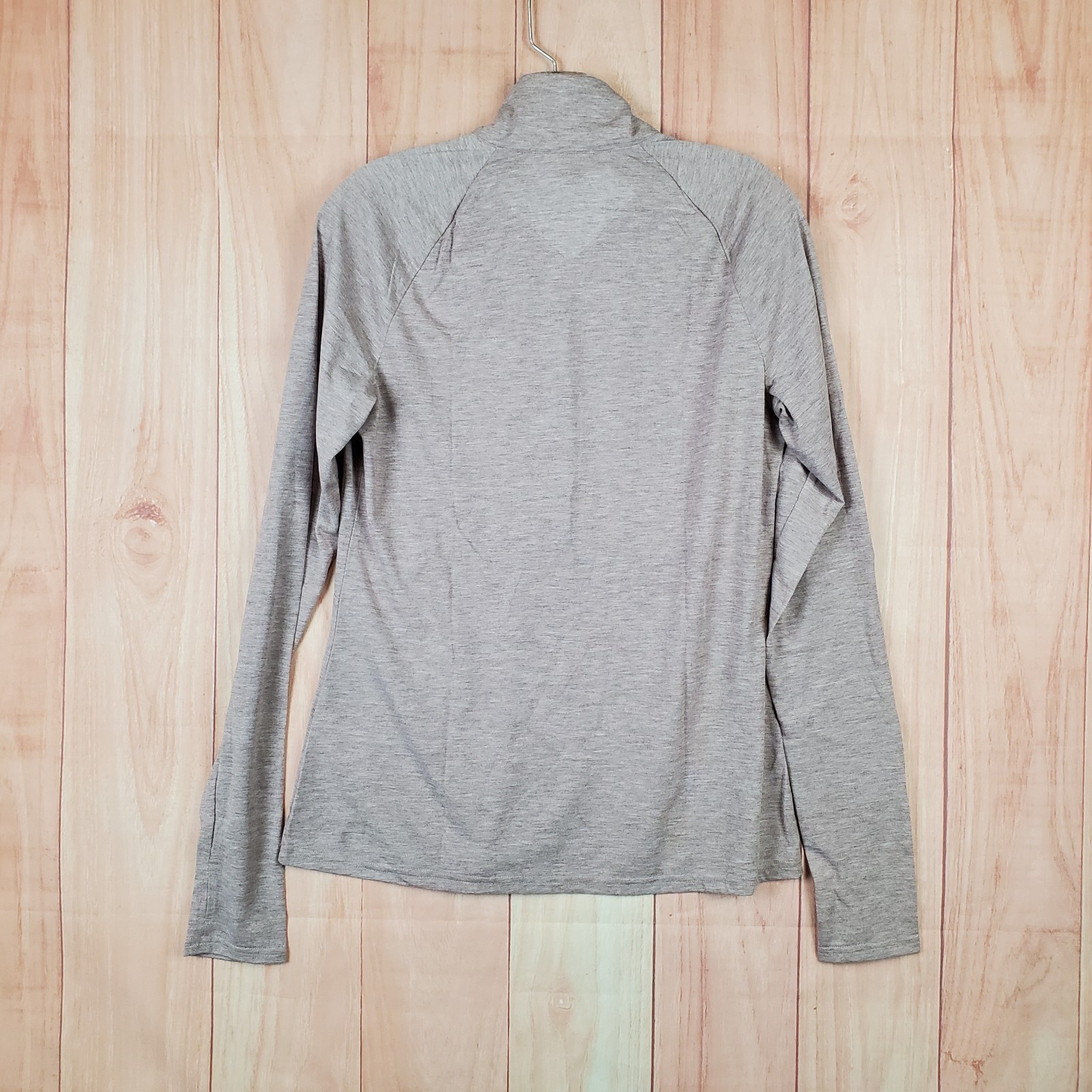 Tentree Destination Top Womens M Twilight Mauve Heather Raglan Sleeve 1/4 Zip