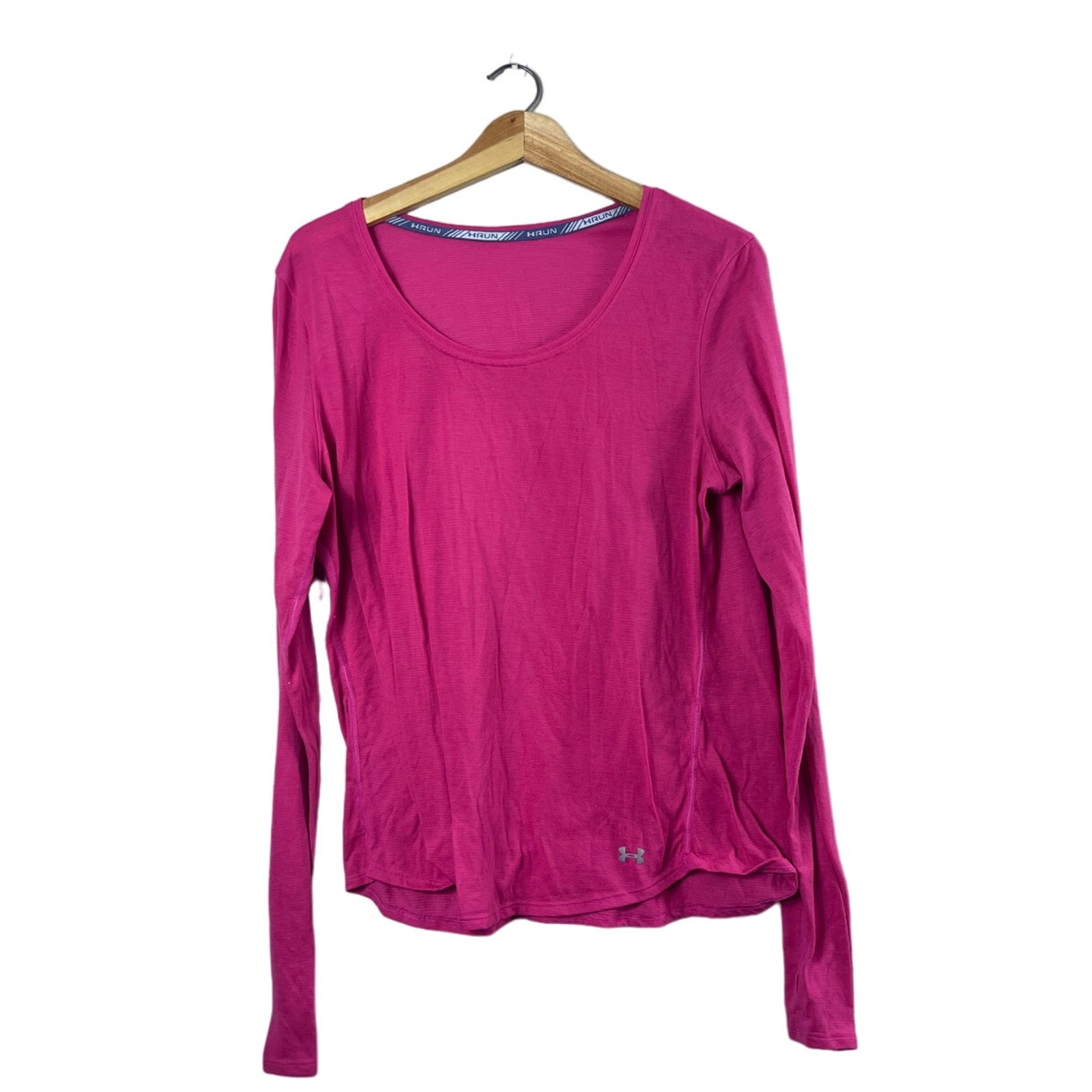 Women’s Pink Under Armour Run Long Sleeve Shirt M