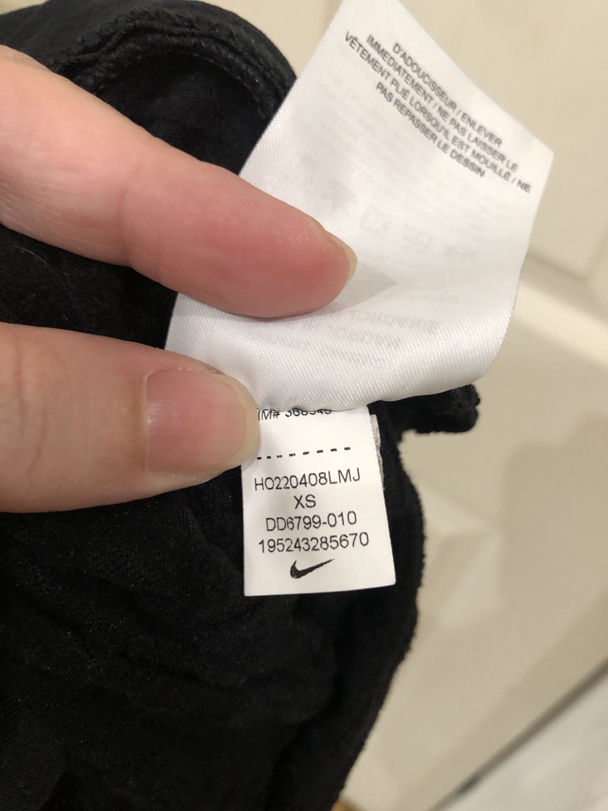 Nike Running 1/4 Zip Pullover Sweatshirt Black Women’s XS Dri Fit Long Sleeve