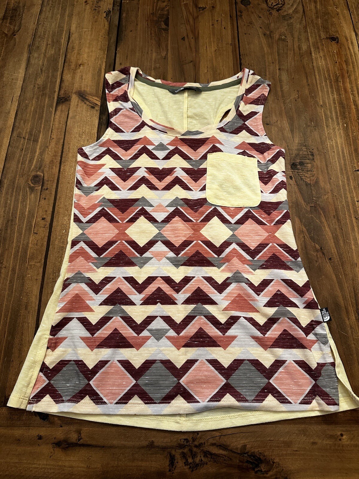 The North Face Size XS Razorback Tank Top Shirt Tribal Geometric Aztec Southwest