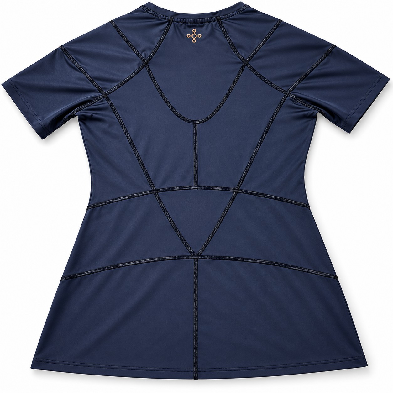 Tommie Copper Womens Medium Compression Support Shirt Black Short Sleeve Posture