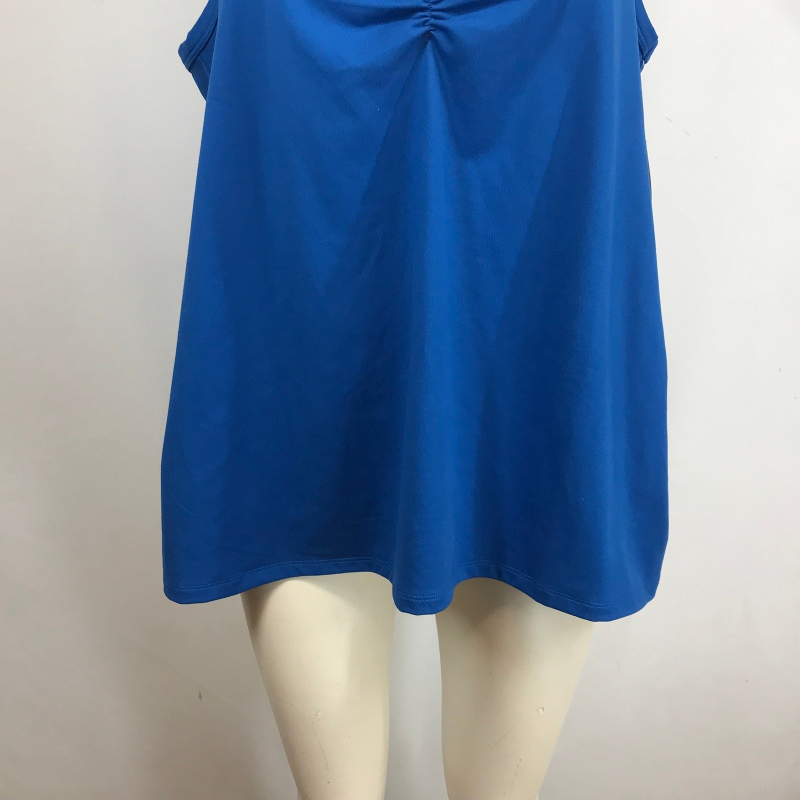Torrid Active Cami Super Soft Performance Jersey Ruched Blue Tank Top 2X 18-20