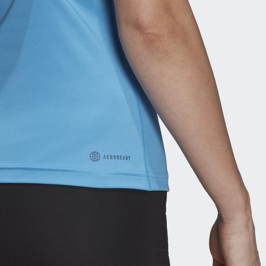 Adidas Womens Tech Fit Compression Shirt Short Sleeve Blue HN9083 Size M