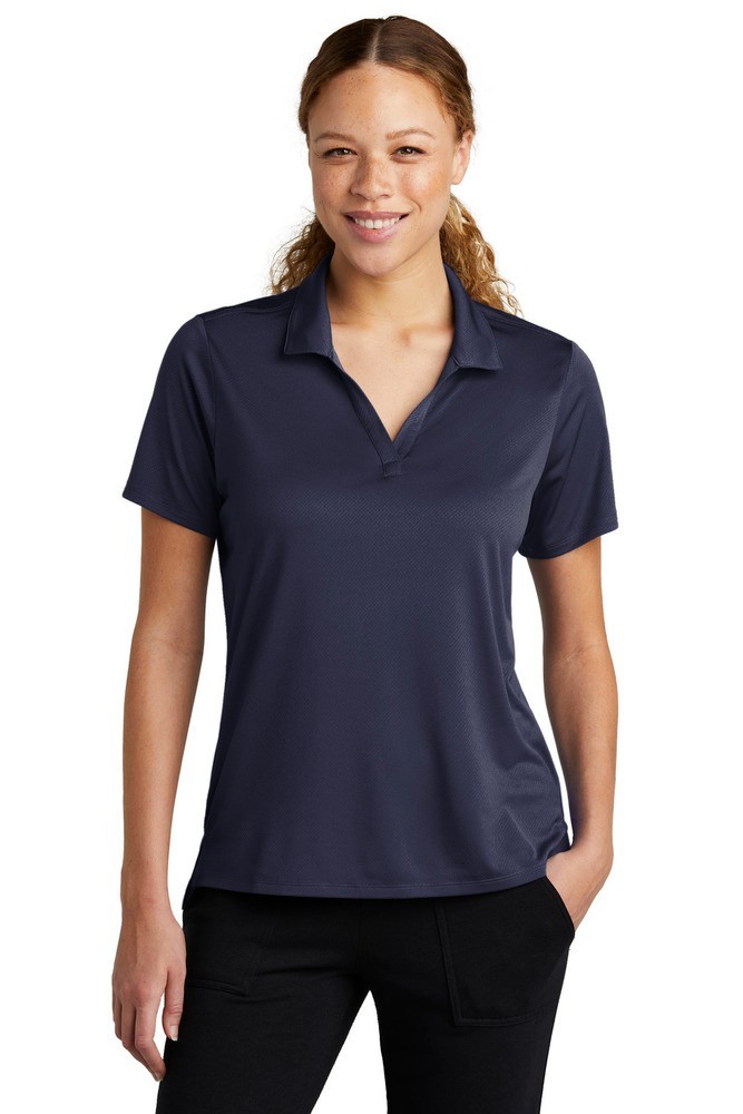 LST650 Sport-Tek Ladies Micropique Sport-Wick Polo Navy Blue Size Medium New
