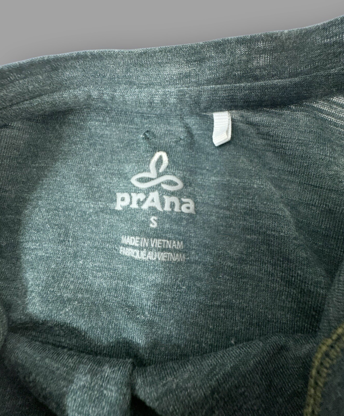 prAna North Star Recycled Split Side Active Tank in Dark Green Size S Small