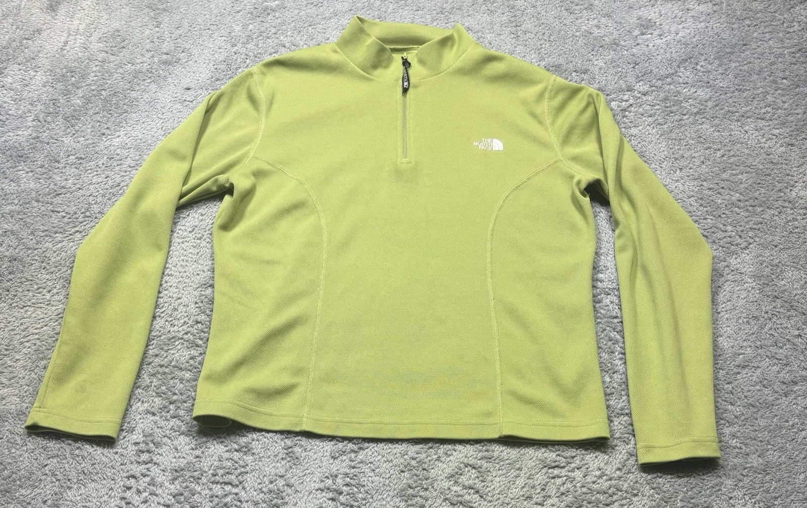 The North Face Pullover Women’s XL Green Vapor Wick 1/4 Zip Outdoor Hiking Light