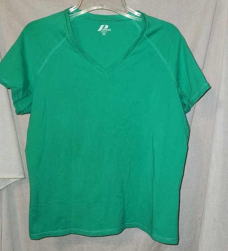 Womens Pro Spirit XXL Athletic Wear Light Green Shirt