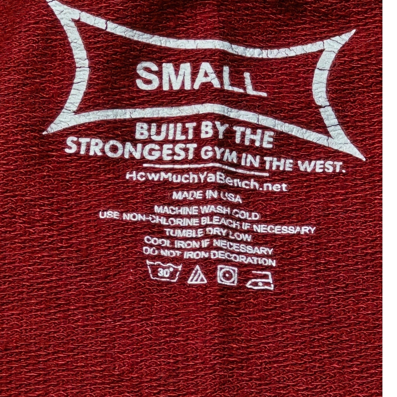 Super Training Power Bear Racerback Tank Top Red Small Gym Workout USA Made