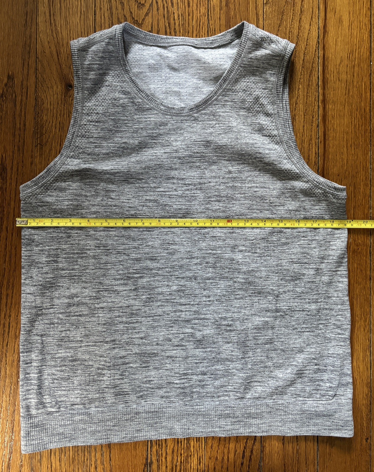 Athleta In Motion Seamless Tank Top Crew Neck Heather Gray XL