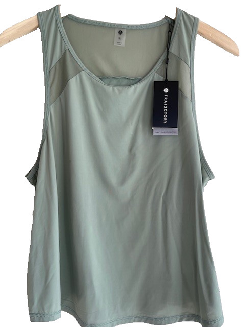 Traj3ctory Activewear Women’s Size XL Green Racerback Training Tank Top