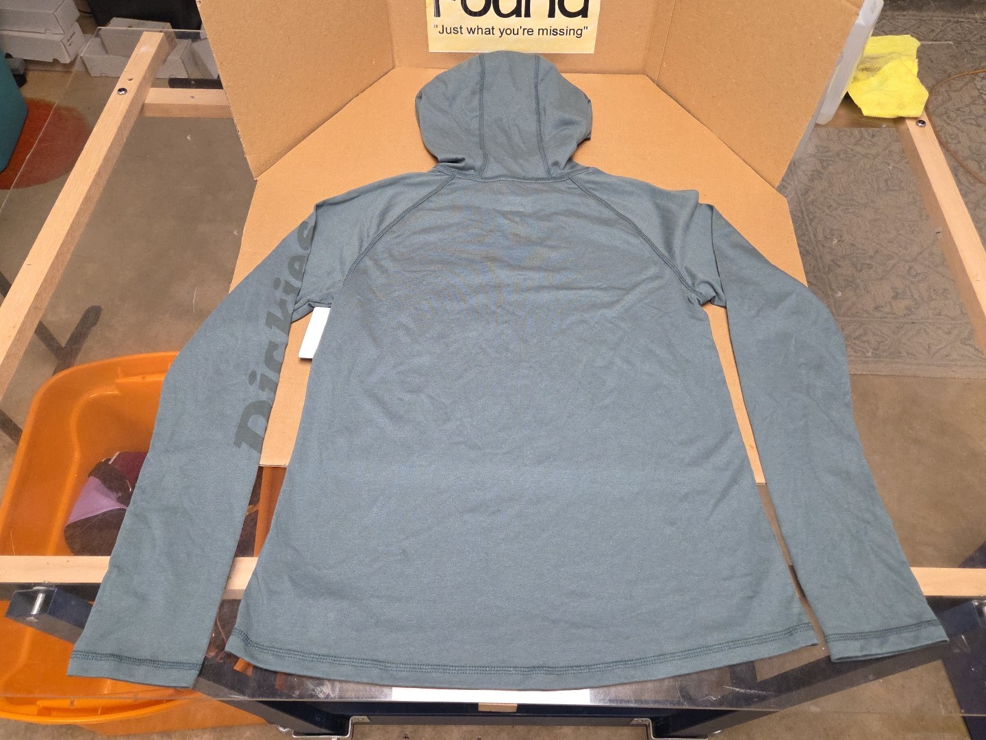 NWT Dickies Cooling Temp-IQ Performance Workwear Hooded Sun Shirt Medium Green
