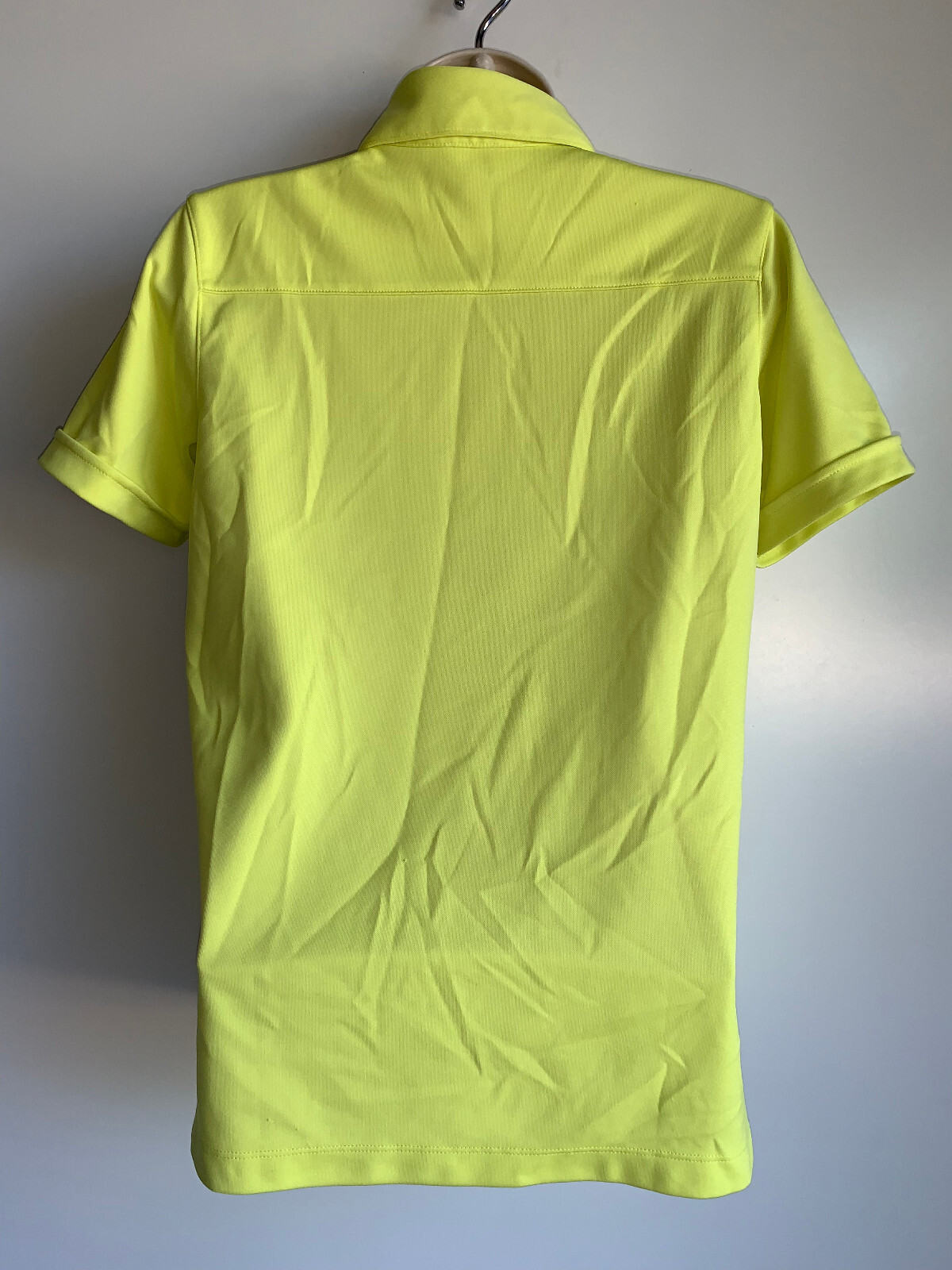 KATE LORD Performance Bright Yellow Golf Polo Shirt ~ Women’s Size Medium