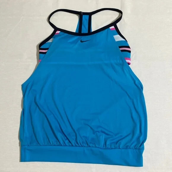 NIKE Racerback Layered Tankini Top NESS9216 Women’s Size S