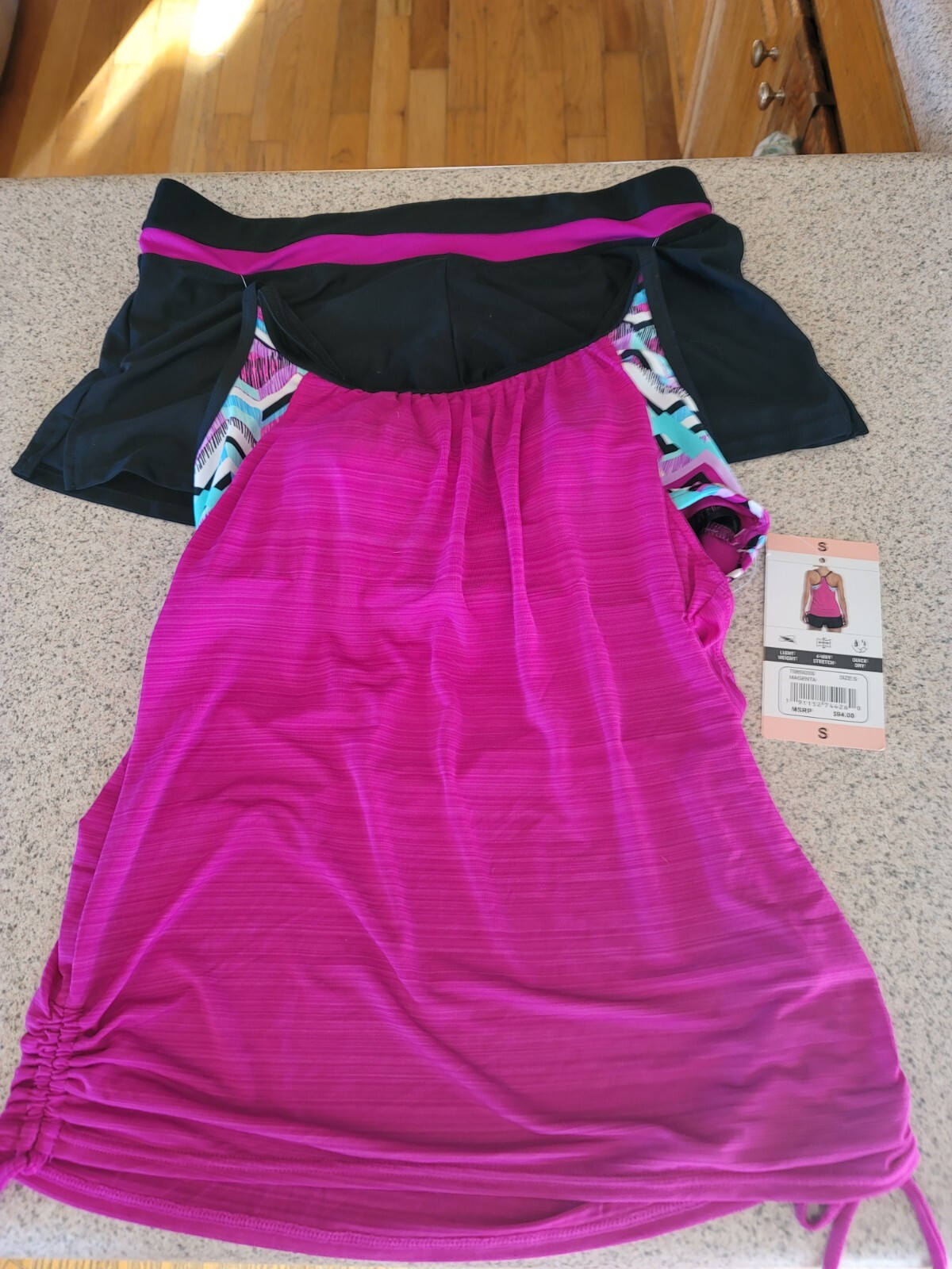 ZeroXposur Race Back Sport Tankini Top & Bottoms NWT Small